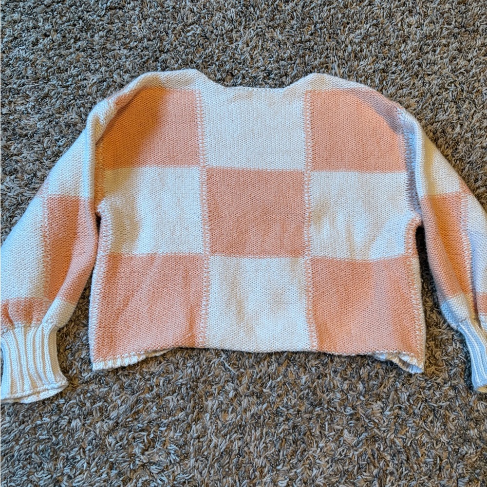 Billabong Checkered Cropped Sweater
